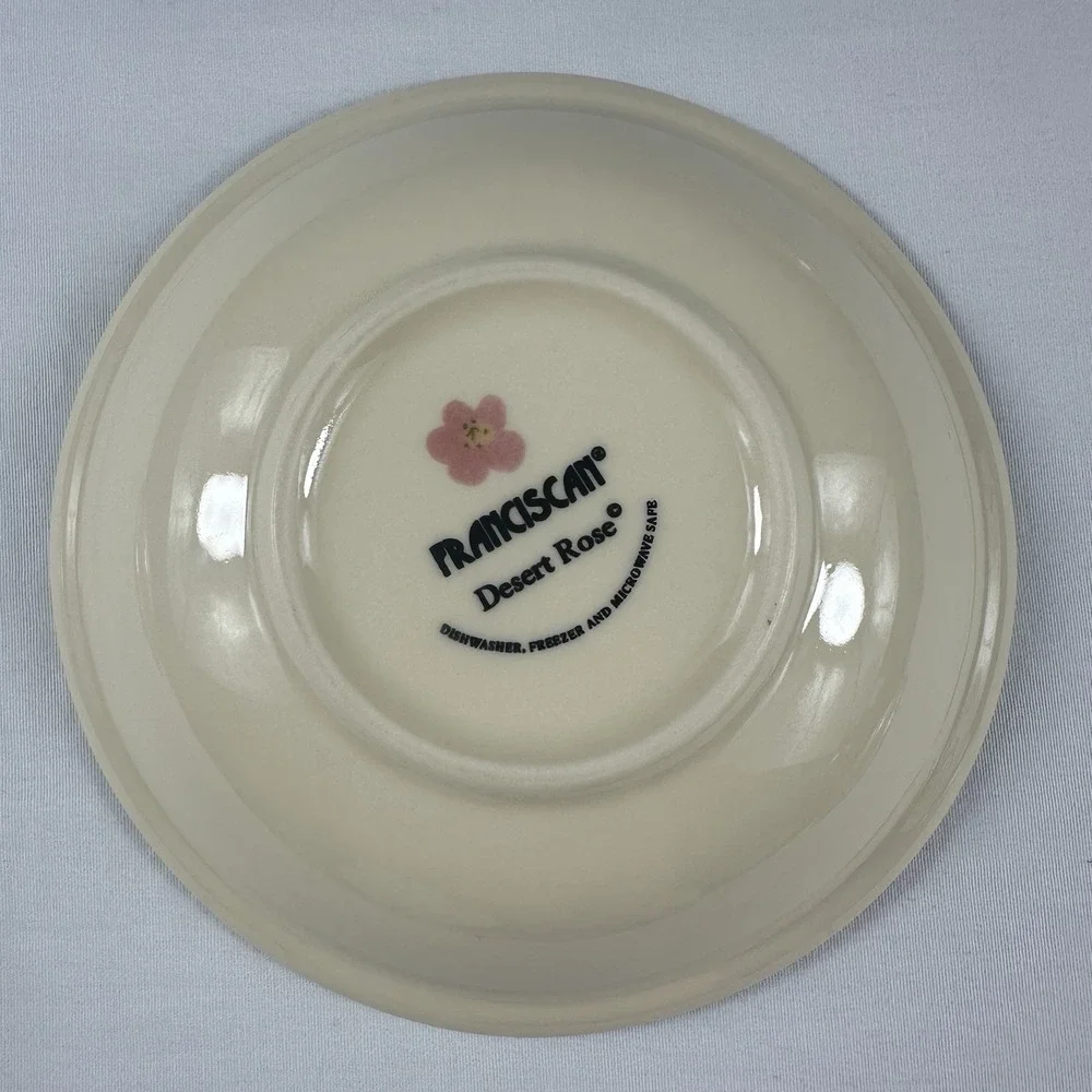 4 Pc Franciscan Desert Rose Fruit Compote Dessert Dishes Bowl Excellent Set Of 4